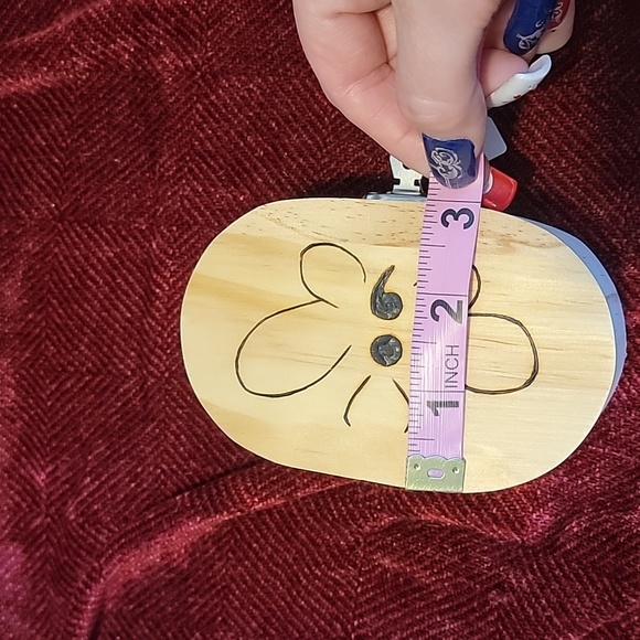 Butterfly semi-colon pyrography box - Picture 6 of 7